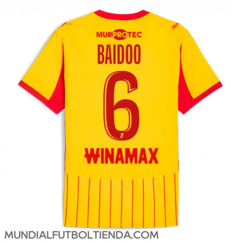 Camiseta RC Lens Samson Baidoo #6 Primera Equipación Replica 2025-26 mangas cortas Camiseta RC Lens Samson Baidoo #6 Primera Equipación Replica 2025-26 mangas cortas